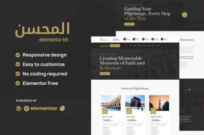 Rahman - Hajj & Umrah Tour Agency Elementor Template Kit