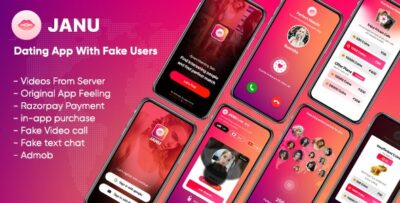 Janu - Dating App : Live Streaming App : One to One Video Calling App (Fake Users)