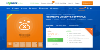 Proxmox VE Cloud VPS For WHMCS