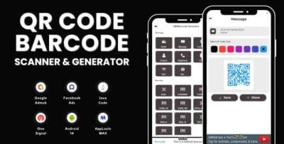 QR Code Barcode Scanner Generator with AdMob Ads Android