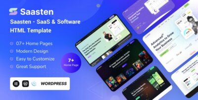 Saasten - SaaS & Software Landing WordPress Theme