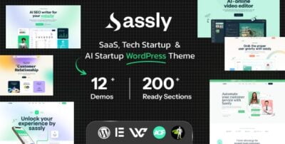 Sassly SaaS, AI & Tech Startup Theme