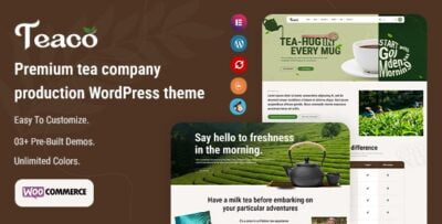 Teaco - Tea Company & Organic Store WordPress Theme