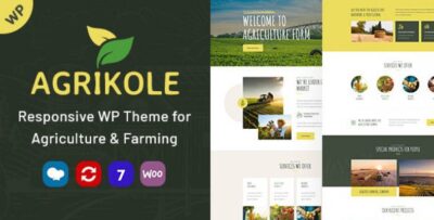 Agrikole | Responsive WordPress Theme for Agriculture & Farming v1.22