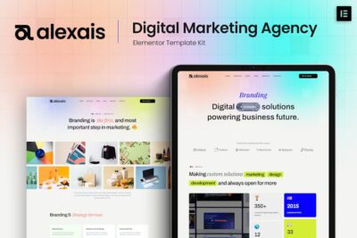 Alexais - Digital Marketing Agency Elementor Template Kit