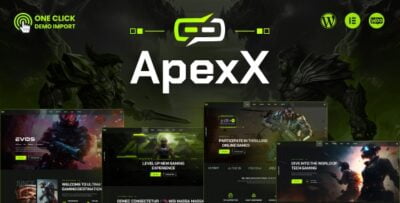 ApexX - Esports & Gaming WordPress Theme