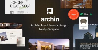 Archin - Architecture & Interior Design Nuxtjs Template