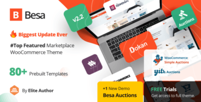 Besa - Elementor Marketplace WooCommerce Theme v2.2.24