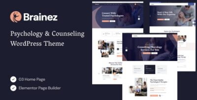 Brainez - Psychology And Counseling WordPress Theme