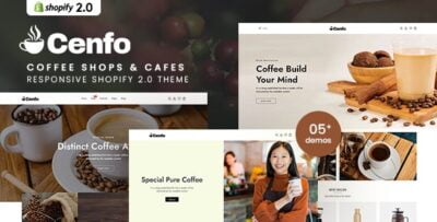 Cenfo - Coffee Shops & Cafes Shopify 2.0 Theme