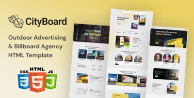 CityBoard - Outdoor Advertising & Billboard Ads Agency HTML Template