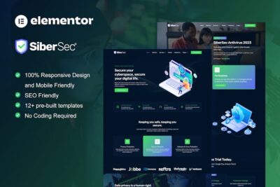 CyberSec - Cyber Security Services Elementor Template Kit