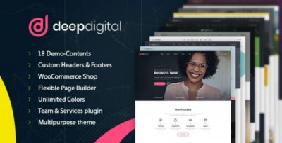 DeepDigital – Web Design Agency WordPress Theme v1.0.2