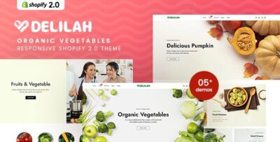 Delilah - Organic Vegetables Responsive Shopify 2.0 Theme