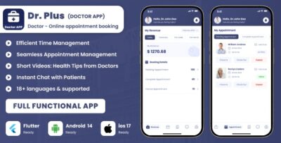 Dr.Plus - Doctor app for Doctors Appointments Managements & Diagnostic on chat or video call