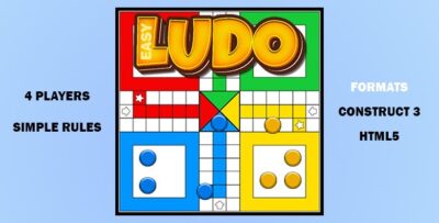 Easy Ludo Game (Construct 3 C3P HTML5) Board Game