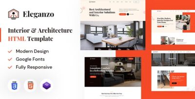 Eleganzo Interior & Architecture HTML Template