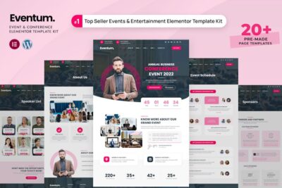 Eventum - Event & Conference Elementor Template Kit