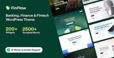 FinFlow – Banking, Finance Fintech WordPress Theme v2.0.12