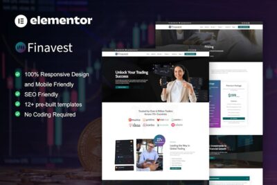 Finavest - Trading & Investment Elementor Pro Template Kit