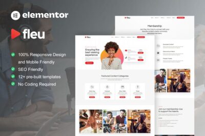 Fleu - Creative Content Creators Elementor Template Kit