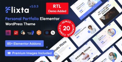 Flixta - Personal Portfolio WordPress Theme