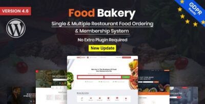 FoodBakery - Food Delivery Restaurant Directory WordPress Theme v4.6