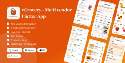 Grocery App - Grocery Delivery App Flutter iOSAndroid App