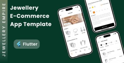 Jewellery E-Commerce App Template Flutter Jewellery Shopping Flutter App Template