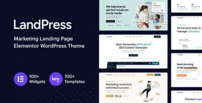 LandPress – Marketing Landing Page Elementor WordPress Theme v 1.1