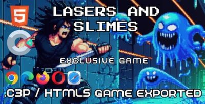 Lasers and Slimes - HTML5 Game ( Construct 3 )