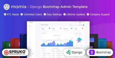 Mamix - Django Framework Admin Dashboard Template