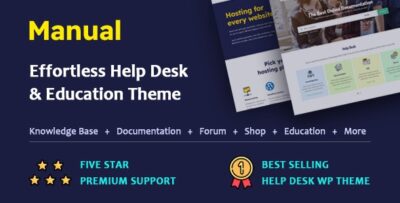 Manual- Documentation, Knowledge Base & Education WordPress Theme v7.5.4