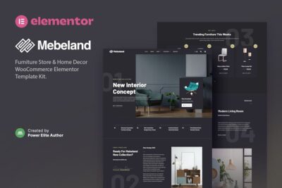 Mebeland – Furniture Store Elementor Pro Template Kit