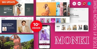 Monki - Elementor Fashion WooCommerce WordPress Theme