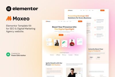 Moxeo – SEO & Digital Marketing Agency Elementor Template Kit