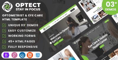 Optect - Optometrist & Eye Care HTML Template