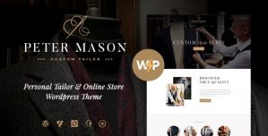 Peter Mason Custom Tailoring and Clothing Store WordPress Theme v1.4.1