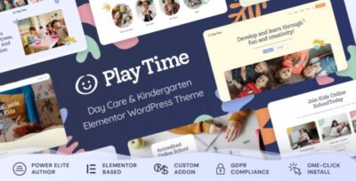 Play Time – Day Care Kindergarten WordPress Theme v1.0.8