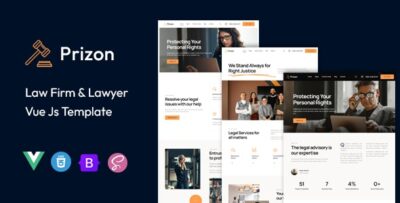 Prizon Law Firm & Lawyer Vue Js Template