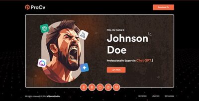 ProCv - AI Expert Resume and Personal Portfolio HTML Template