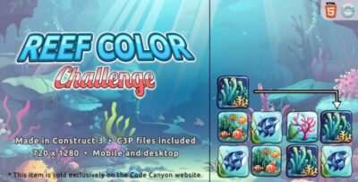 Reef Color Challenge - HTML5 Match game