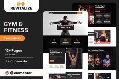 Revitalize - Fitness Gym Elementor Template Kit