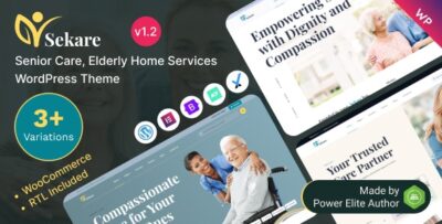 Sekare - Senior Care & Elderly Home Services Elementor WordPress Theme