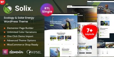 Solix - Ecology & Solar Energy WordPress