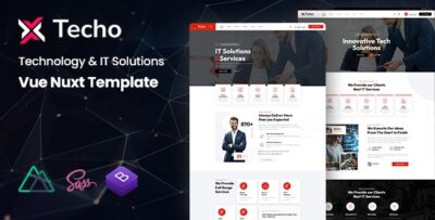 Techo - Technology & IT Solutions Vue Nuxt Template