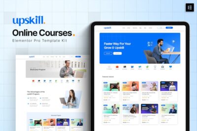 Upskill - Online Course Elementor Pro Template Kit