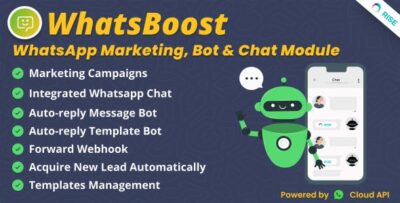 WhatsBoost - WhatsApp Marketing, Bot & Chat Plugin for RISE CRM