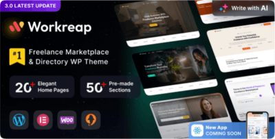 Workreap- Freelance Marketplace WordPress Theme v3.0.3