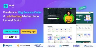 Workzone - Freelancer Gig Service Order & Job Posting Marketplace Laravel Script